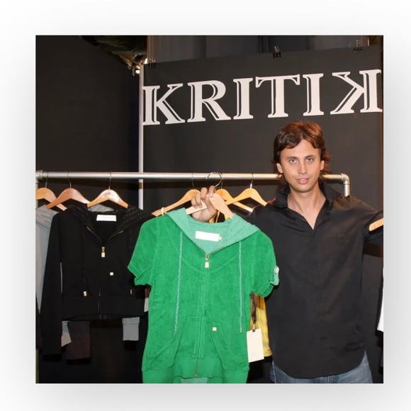 Y2K: new Kritik  Nola Terry Juicy Zipper Kangaroo Pocket  Hoodie  Black  L  - Picture 1 of 16